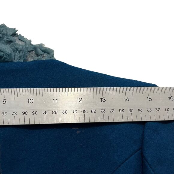 Poems Bolero Jacket Blue Rosette Romantic Beautiful Cropped SZ S MSRP 198 NWT - Picture 12 of 16